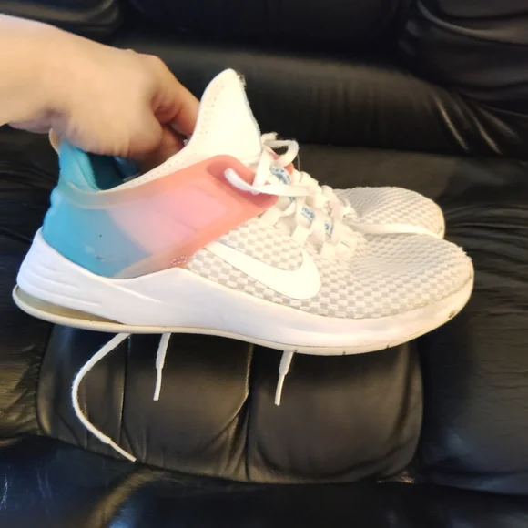 NIKE Air Max Bella White/Pink Athletic Sneakers - Size 8 - Picture 10 of 11